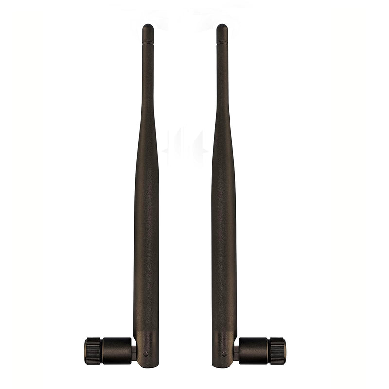 WiFi 6E Tri-Band 2.4GHz 5GHz 6GHz Bluetooth RP SMA Antenna, Compatible with WiFi Router PC Desktop Camera PCI-E Network Card USB Adapter IP Camera Video 2-Pack 19.5cm Peak WiFi Antennas 2-pack 19.5cm RP SMA WiFi Peak Antenna