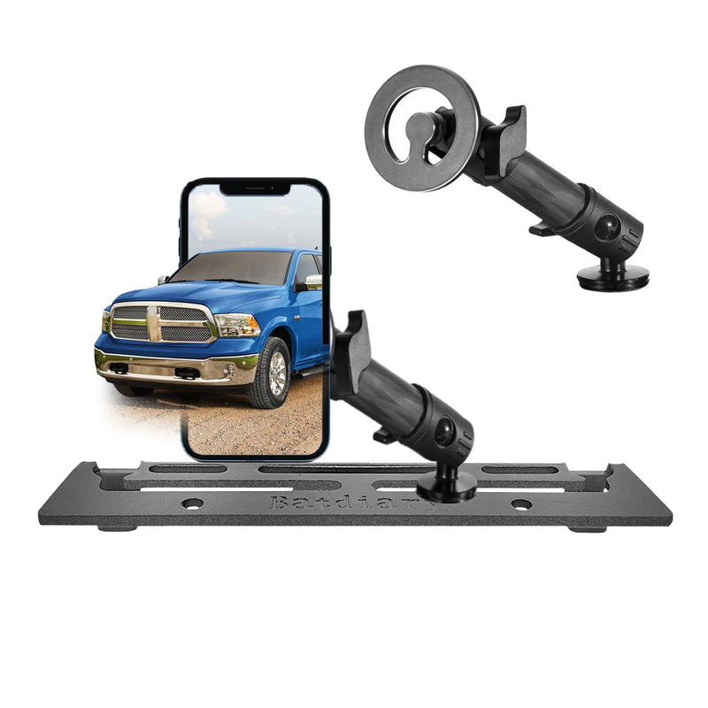 Ram 1500 Magnetic Phone Mount Compatible with 2013-2018 Dodge Ram 1500 2500 & 2019+ Ra m 1500 Classic Accessories Metal Cell Phone Holder Dash Platform Mount(No-Drill Installation) 8.4 Inch Screen