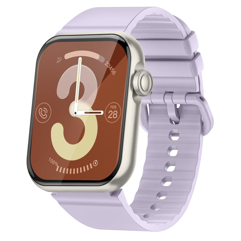 KACUBAKU Bluetooth Smart Watch, 110+ Sport Modes Fitness Watches for Women, Health Watch with Heart Rate Monitor, Sleep Tracker, IP68 Android Smart Watch for Smartphones (2 Bands)