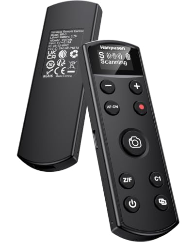 for Sony Camera Remote Control, Hanpusen Rechargeable Wireless Shutter Release with OLED Screen for ZV-E10/ZV-1/A7 III/A7 IV/ZV-1F/A6400/A6700/A6600/A6100/ZV-E1/FX30/A7C II/FX3, Replace RMT-P1BT For Sony
