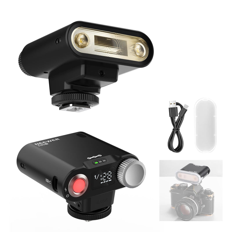 [AUSTRALIA] - NEEWER Z160 SE Camera Flash, 20Ws GN15 6000±200K Speedlight, Manual 1/1-1/128 Power & S1/S2 Mode 3.7V/1200mAh Battery 650 Full Power Studio Light, Compatible with Canon Nikon Sony Fuji Olympus Cameras 