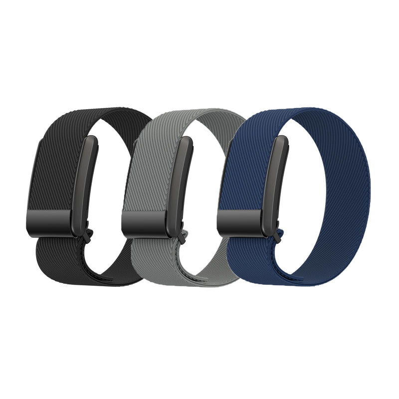 Bands for Whoop- Replacement Wristband for Whoop 4.0 Comfort, Durability, Breathable,Fitness & Activity Tracker Accessories A-Black+Grey+SeaBlue