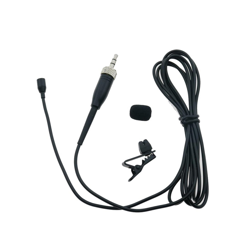 Tie Clip On Lavalier Microphone for Sennheiser Wireless Pocket System 3.5mm Lock Jack