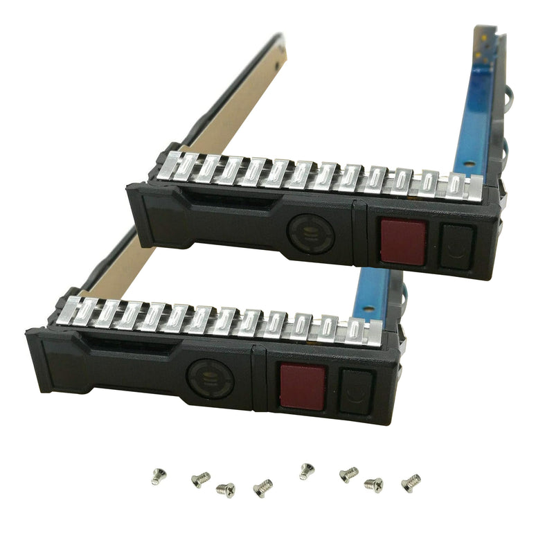 BestParts 2-Pack 2.5" SFF NVMe SSD Tray Compatible with HPE DL360 DL380 G10 | Proliant Gen10 Server Hard Drive Caddy 727695-001 with Screws