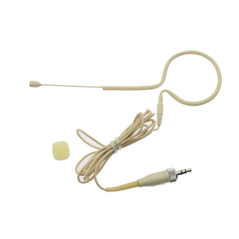[AUSTRALIA] - Professional Single Earset Headset HeadMic Microphone for Sennheiser EW G2 G3 G4 Wireless BeltPack Transmitter B20-Beige 
