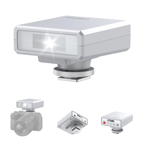 Ulanzi F12 Mini Camera Flash Speedlite, GN12 CCT 5600K for Canon Sony Fuji White