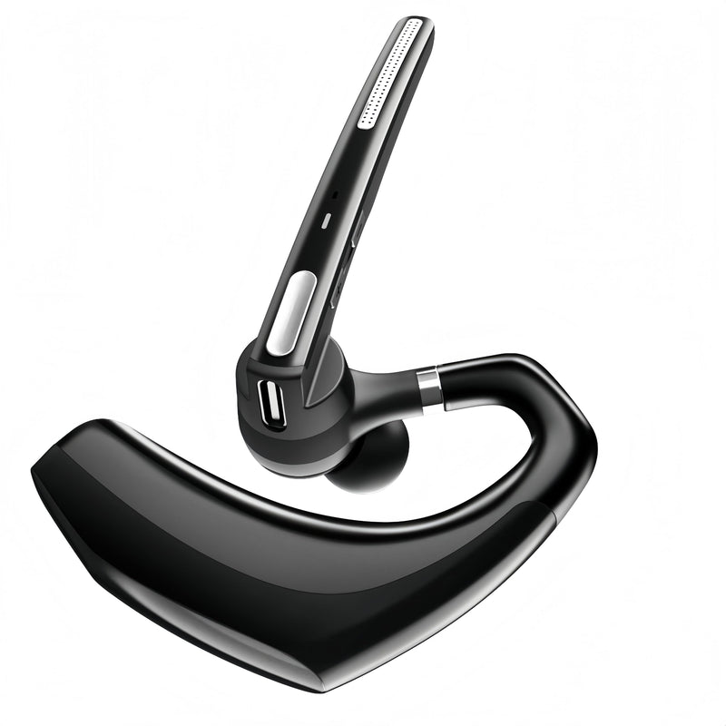 Bluetooth Headset ,Wireless bluetooth earpiece with ENC Noise Cancelling Mic, 110H Playback, Bluetooth 5.1 Dual Connectivity, Wireless Headphones Compatible iPhone/Android/PC (Office/Driving) Black