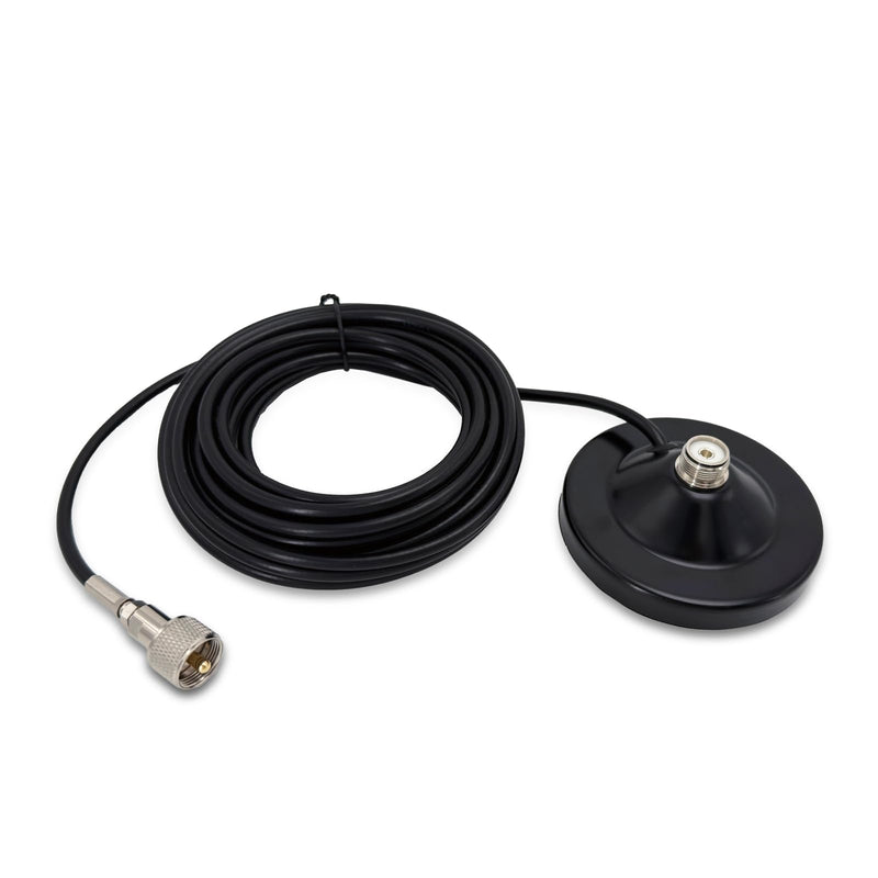 [AUSTRALIA] - Magnetic Antenna Mount with 20ft RG58 Coaxial Cable,Durable CB Antenna Magnetic Mount for Mobile Radio 