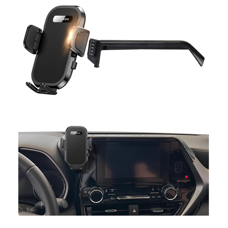 Upgraded Car Phone Holder Fits for Toyota Highlander 2020 2021 2022 2023 Auto Accessories(Only fit for 8-Inch Screen),Cradles Adjustable Cell Phone Mount for 4-7 in Phones Highlander 2020-2023(8 in screen)