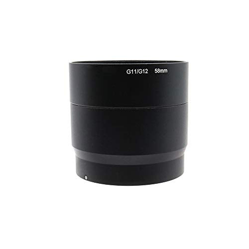 58mm Metal Lens Adapter Tube for Canon G10 G11 G12, Replacement of LA-DC58K