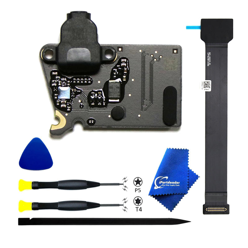 A2337 Audio Board Headphone Jack Connector w/Cable Replacement for MacBook Air (M1,Retina,13-inch,2020) 923-03672 923-03663 820-01929-A 821-03452-01(Black) A2337 Black