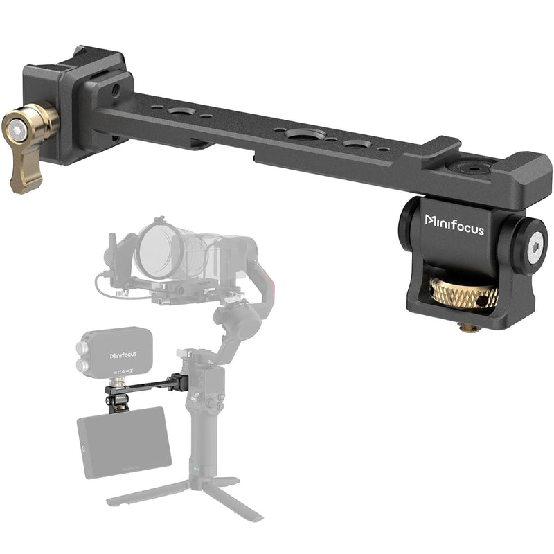 [AUSTRALIA] - Adjustable Camera Monitor Mount with Quick Release NATO Clamp, Cold Shoe Mount, 360° Rotatable Field Gimbal Monitor Holder for DJI RS 4 Mini/RS 4 / RS 4 Pro/RS 2 / RSC 2 / RS 3 / RS 3 Pro/RS 3 Mini 
