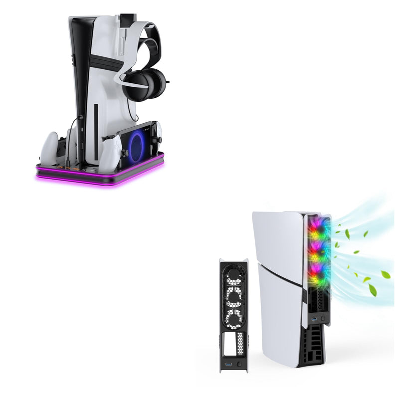 PS5 Pro / PS5 Slim/Stand and Cooling Station Cooling Fans for PS5/ Pro/Slim/,