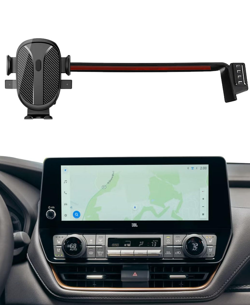 Car Phone Holder for 2026 Toyota Grand Highlander Accessories 2024 2025 Dash Mount Cell Phone Mount for Most Smartphones Auto Interior Accessories Hands-Free 360 Degree Rotation For Toyota Grand Highlander 2024-2026