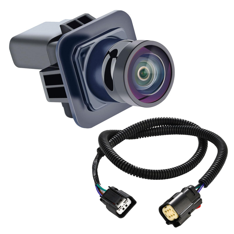 Backup Camera and Wiring Harness Compatible with F150 2011 2012 2013 2014 Replace# BL3Z-19G490-B BL3Z-14A411-A