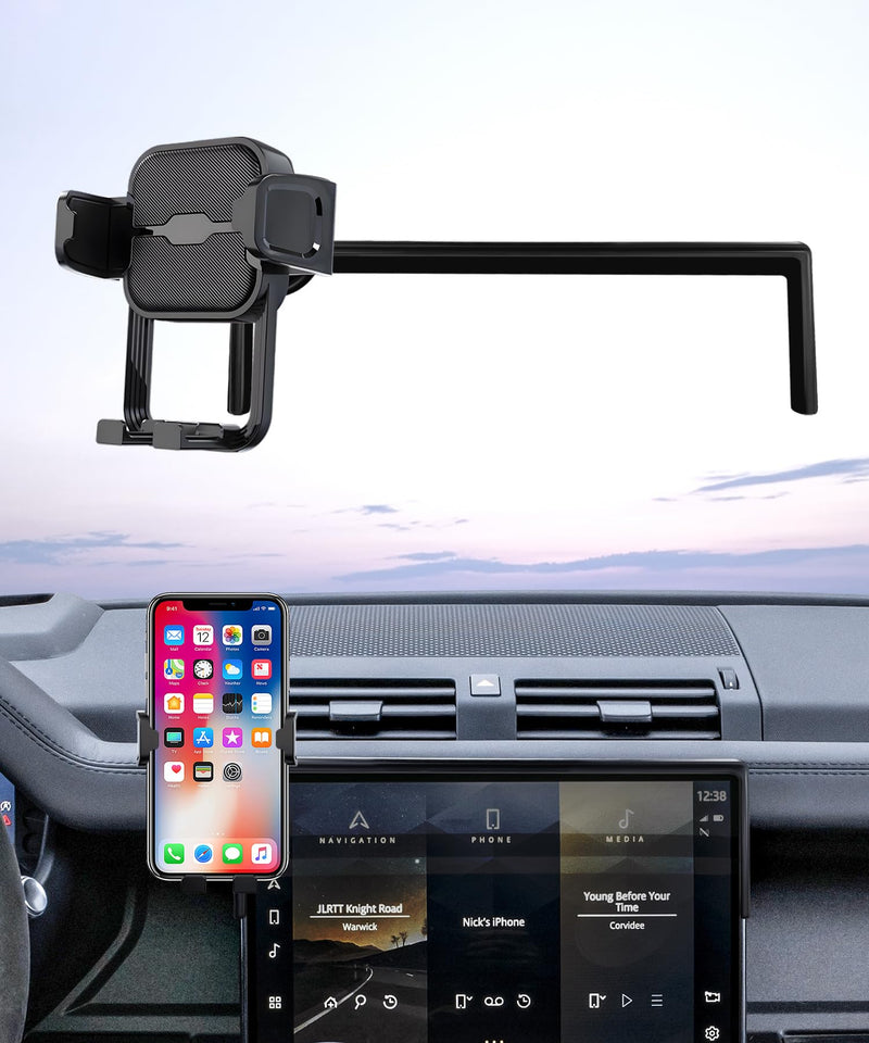 Auto Clamp Car Phone Holder for Land Rover Defender 2022-2025, 11.4" Screen | Magsafe Accessories Fast Charging Magnetic cell phone Holder Clip Compatible with iPhone Android, 3D Fit Vehicle Phone Stand