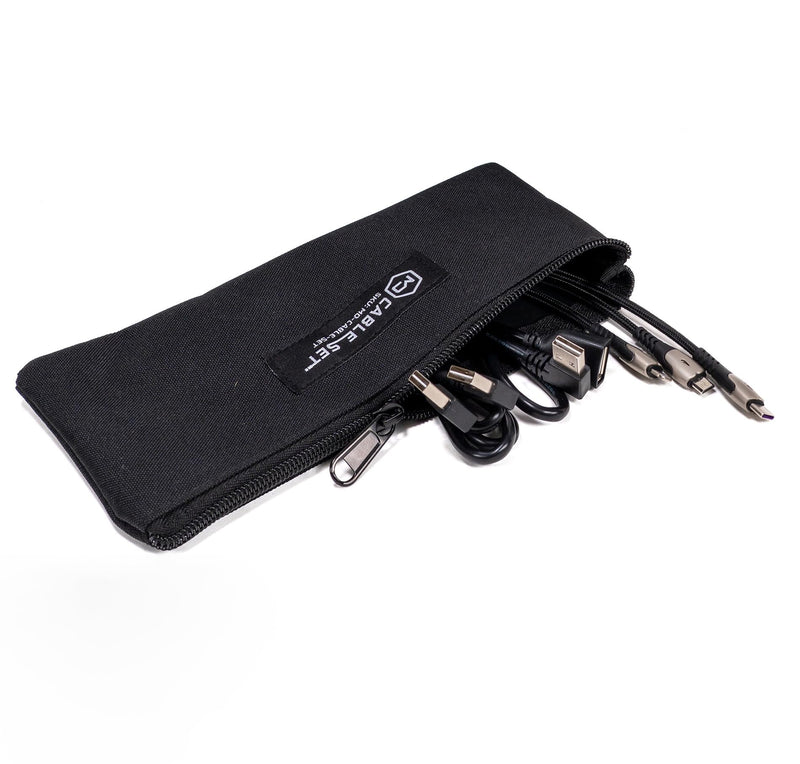 Mission Darkness USB Cable Set – UL-Certified Shielded Cables for Digital Forensics & RF-Shielded Enclosures – Includes USB-A, USB-C, Micro USB, Lightning-Compatible, Extension Cables & Zipper Pouch