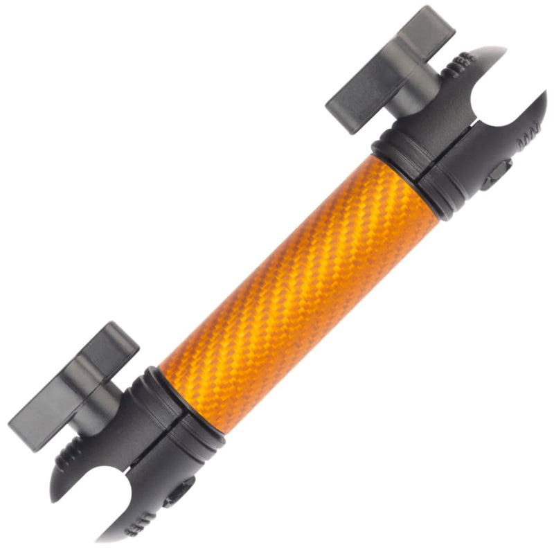 Bulletpoint Mounting Solutions Dash Mount 5.9" Arm Compatible with iPhone and Android Smartphones - Fits 20mm Attachment Ball (Matte Orange Carbon Fiber) Matte Orange Carbon Fiber