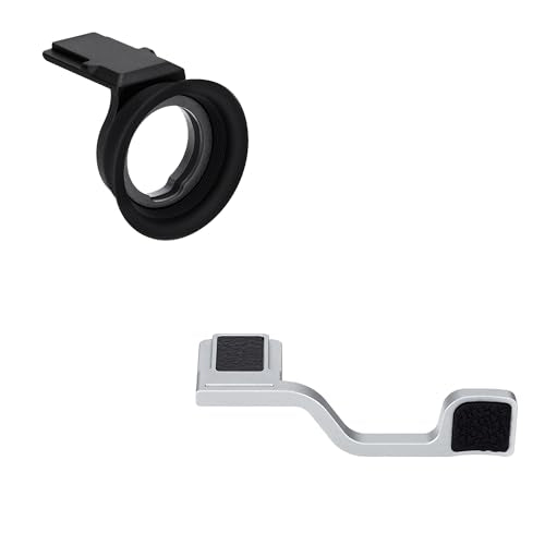 Soft Eyecup Eyepiece & Metal Thumb Grip Support for Fuji Fujifilm X-T50 XT50 Camera