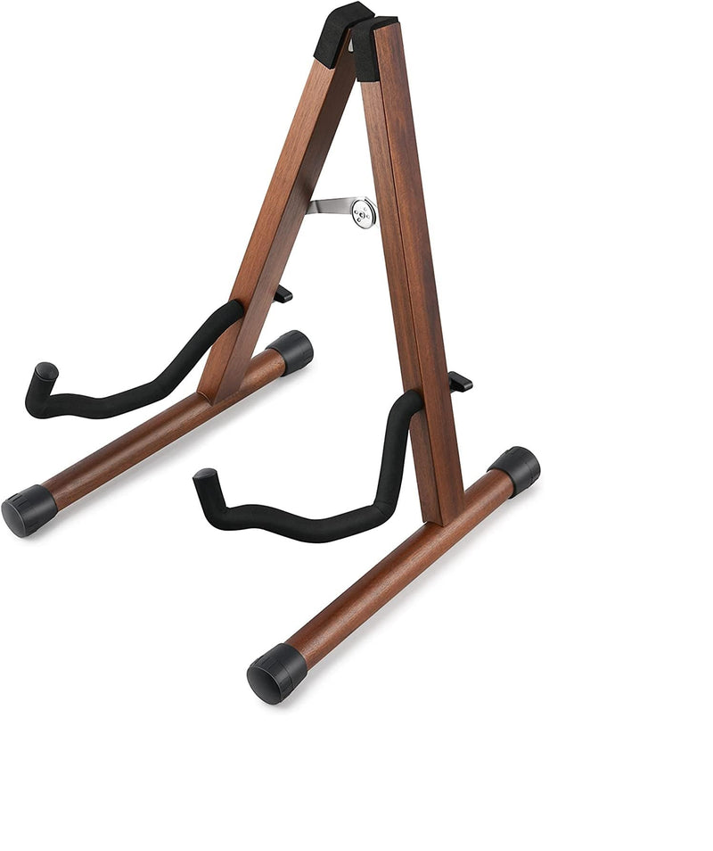 Guitar Stand, Guitar Stand Wooden Frame Folding Design, Universal Foam Padded Display for Electric Bass Classical Ukulele