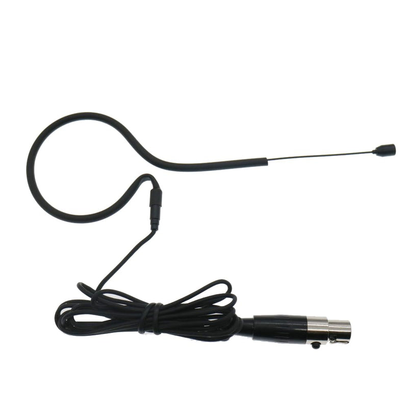 Black One Ear Fack Head Wear Headset Microphone for AKG Wireless Mini TA3F 3Pin Omnidirectional Core