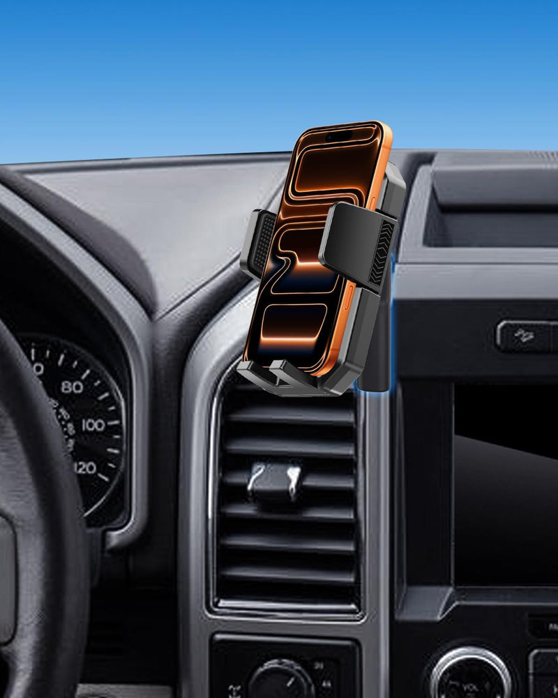 PZK Car Phone Mount for Ford F-150 F150 2015-2020 Accessories Custom Vent | Auto Lock Car Phone Holder Fixed Clip, One Button Release, Hands Free 360° Rotation Cell Phone Cradles Fit All SmartPhone Ford F-150 2015-2020
