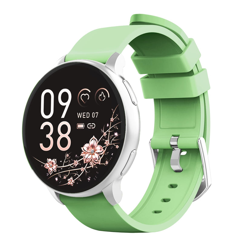 Smart Watch for Men Women Fitness Tracker with 100+ Sport Modes,Activity Trackers for iOS/Android Waterproof/Heart Rate/Sleep/Steps Monitor/Pedometer Monitor Monitor (Silver+Green)