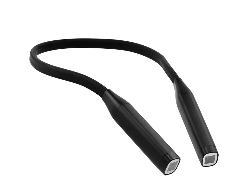 Mighty Bright Atlas Rechargeable Neck Light, 12 LED, 3 Color Temperatures, USB-C Charging Cable Included (Black) Black