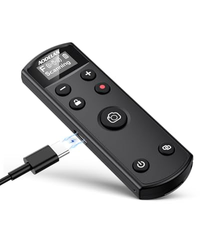 Aodelan for Fujifilm Camera Wireless Rechargeable Remote Control Update Black Remote for Fujifilm