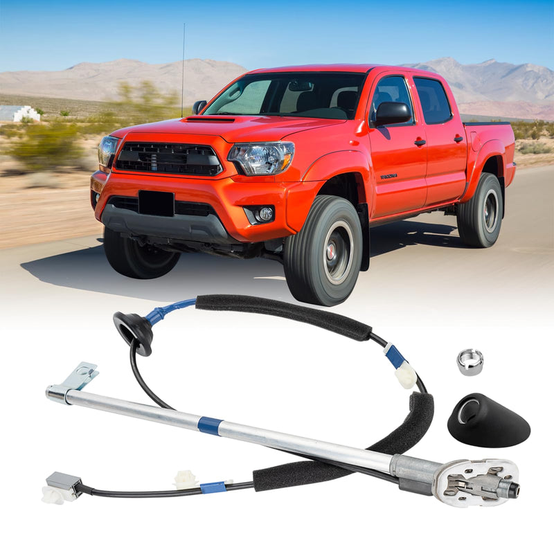86300-04070 Manual Antenna Kit for 2005-2015 Toyota Tacoma | For 2005-2015 Tacoma; includes base, cover, nut and mast. Verify 86300-04070, 86392-04040 and 86396-04040