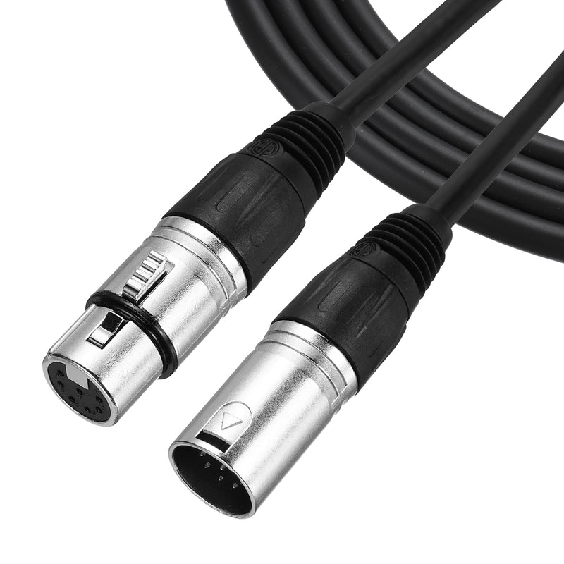 MECCANIXITY 16ft 7 Pin XLR Cable XLR Male to Female Adapter Microphone Cable for Stage Studio Cable 16 ft