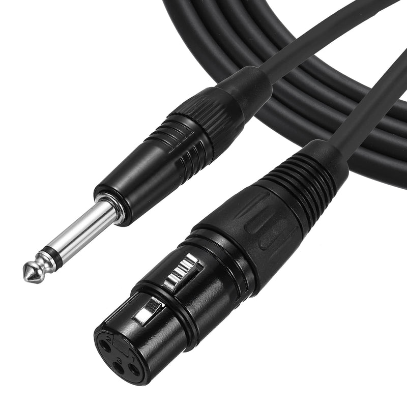 MECCANIXITY 16ft 6.35mm (1/4") TRS Female to XLR Male Interconnect Audio Microphone Cable XLR Female to Male Adapter Microphone Cable for Stage Studio Cable 16 ft