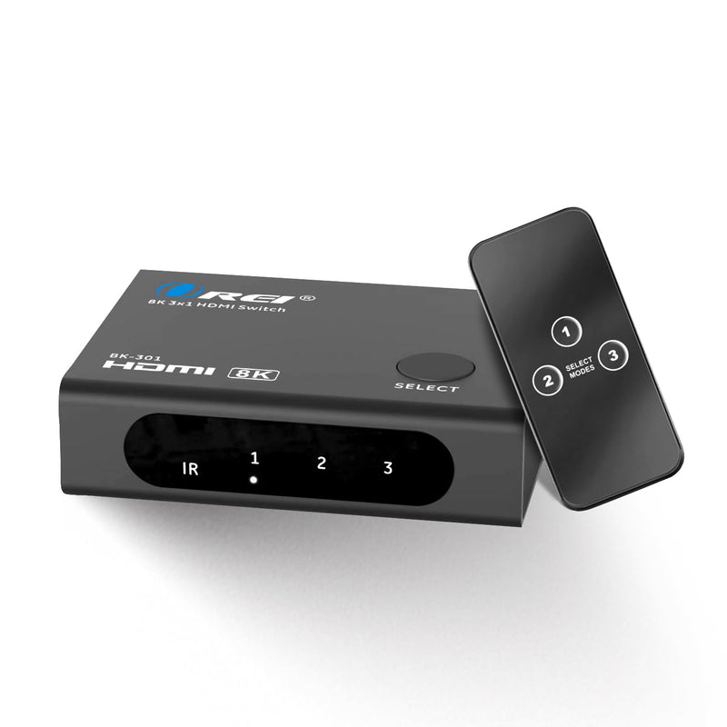 [AUSTRALIA] - OREI 8K HDMI Switch 3 in 1 Out – HDMI 2.1 Switch with Remote – 48Gbps 8K@60Hz 4K@120Hz 4K@165Hz – HDCP 2.3 – hdmi Switch 4k 120hz for PS5 Xbox PC TV 3x1 8K HDMI Switch 