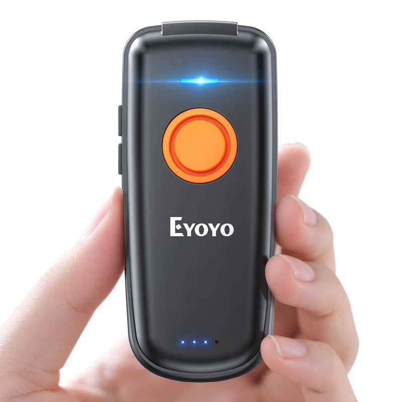 [AUSTRALIA] - Eyoyo Mini Bluetooth Barcode Scanner: 1D Fast & Accurate Scanning, Wireless & USB Wired Bar Code Scanner for Inventory, Portable Barcode Reader Compatible with iPhone iPad Android Tablet POS Computer 