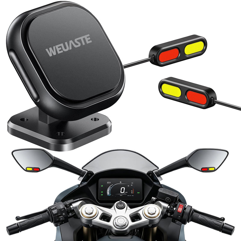 Radar Detector for Motorcycle BSD Blind Spot Detection System with Indicators Alert,24GHz Millimeter Wave Sensor,Detect Hazards from Side & Rear Line for Motorcycle Bicycle E-Bike