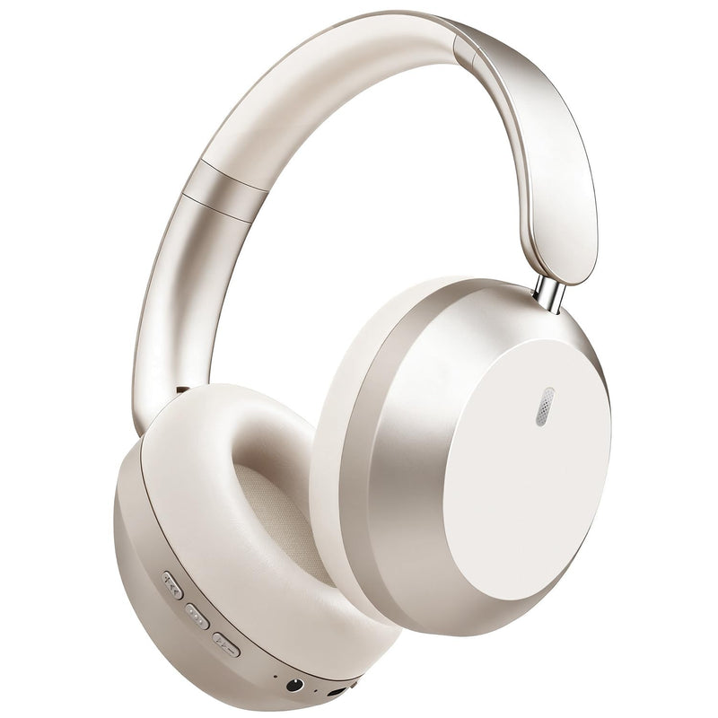 Y05 Bluetooth Headphones Wireless Over Ear with Microphone 48 Hours Playtime, High Sound Quality Foldable Soft Earpads Earphones for Travel - Starlight