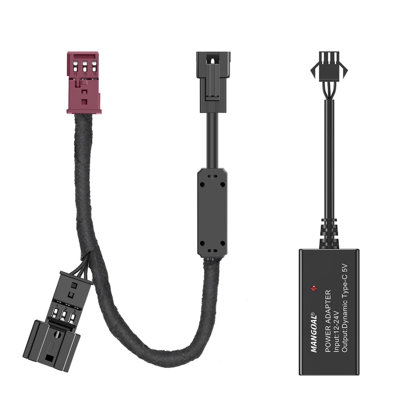 mangoal Dash Cam Power Adapter for BMW with 3-Pin Rain Sensor – Hidden Cable Kit for GPS Radar Mirror Camera, Plug & Play Only Fits for Vehicles with 3-Pin Rain Sensor Connector