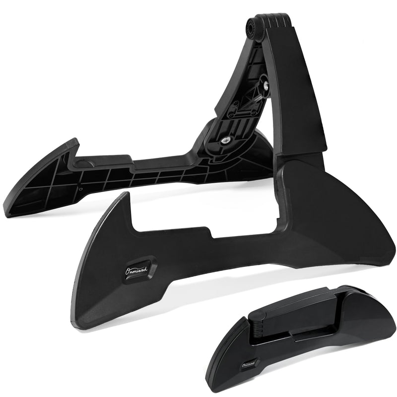 Guitar Stand, Foldable Guitar Stand with Adjustable 2-Width, Sturdy Electric Guitar Stand, Portable Acoustic Guitar Stand Compatible with Guitar, Bass, Ukulele, Banjo, Guitar Accessories Gift
