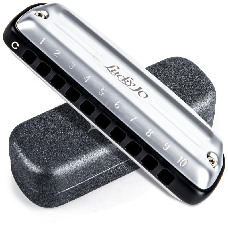 [AUSTRALIA] - East top Lucky 10 Harmonica, Professional 10 Holes Mouth Organ For All Levels Adults, Professionals and Players 