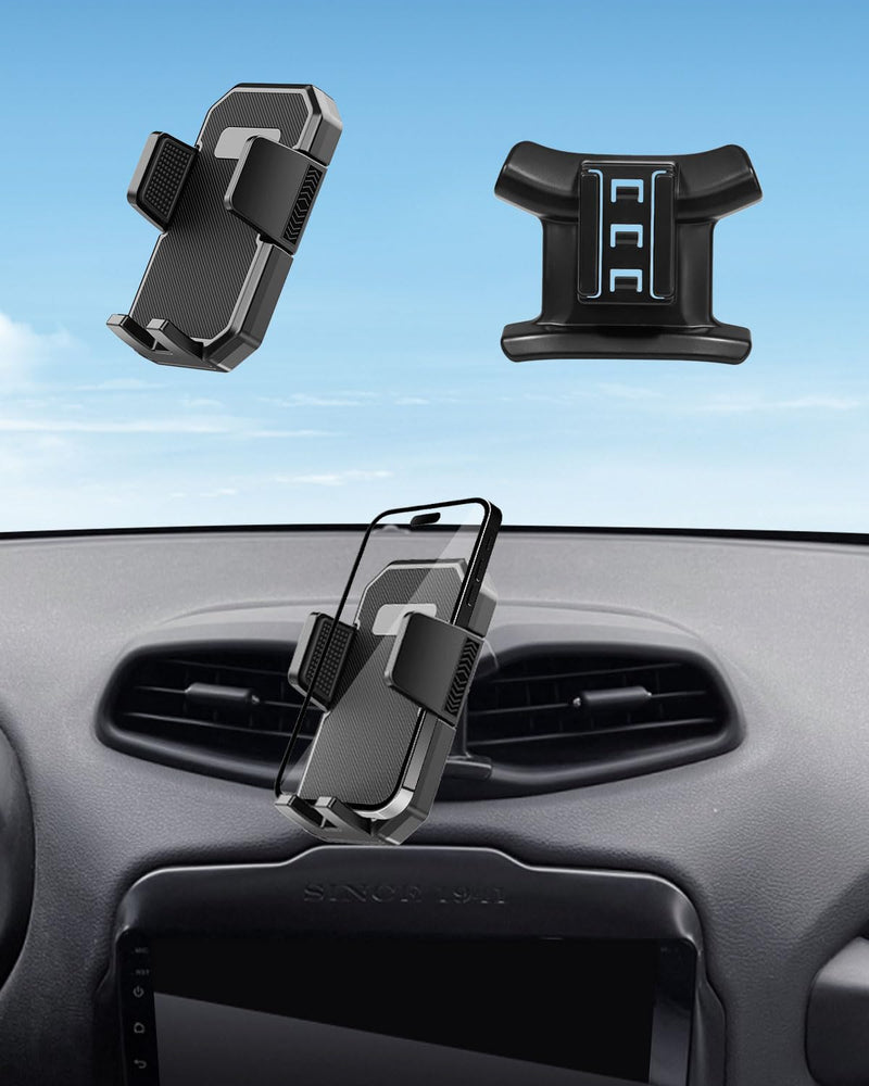PZK Car Phone Mount for Jeep Renegade 2015-2023 2024 Accessories Air Vent | Auto Lock Clamping Car Phone Holder Hands Free 360° Rotation Cell Phone Automobile Cradles Fit All 4.0-7.0‘’ Phones Jeep Renegade 2014-2024 (Vent)
