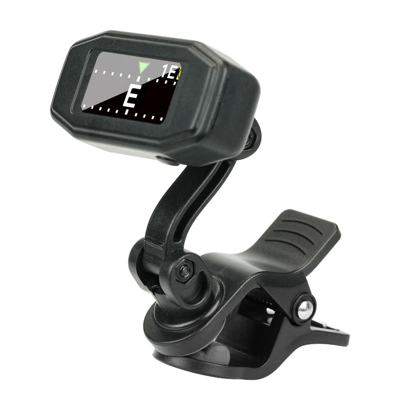 Aroma Guitar Tuner Clip On Rechargeable Chromatic Tuner for Guitar Bass Ukulele Violin Mandolin with TFT Screen Easy to Read in Strong Light