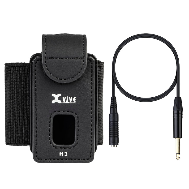 H3 Transmitter Holder for A58 and P58 Guitar Wireless Systems,with ¼” TS male to ¼” TS Female Adapter Black H3 holder
