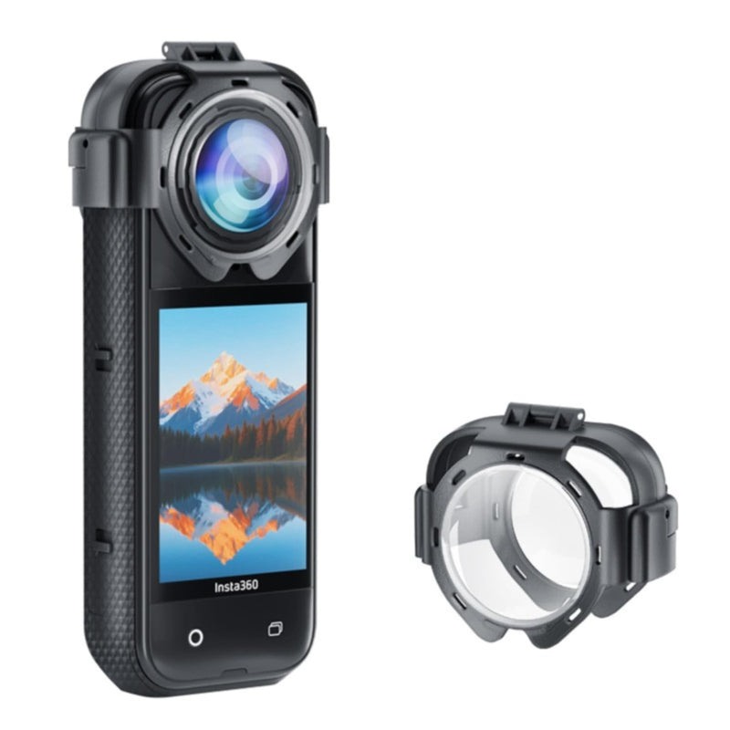 Insta 360 X5 Premium Glass Lens Guard Set for Insta360 X 5 X5 Protective Cover Case Cap Anti-fog Snap-on Protective Mirror