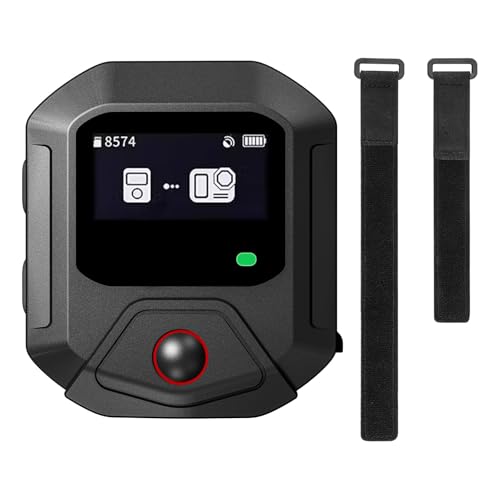 GPS Bluetooth Remote Control for DJI Osmo Action 6/5 Pro/4 Cameras Accessories, 25M Range Camera Controller Smart Bracelet Bicycle Mount for Travel/Outdoors Sports