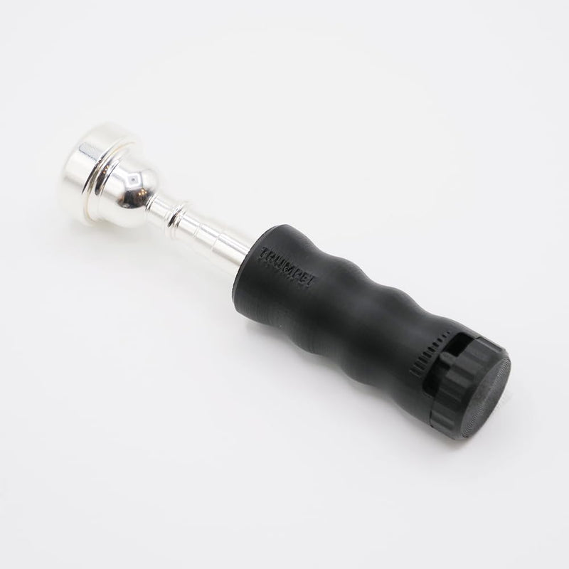 [AUSTRALIA] - Trumpet Mouthpiece Buzzing Practice Tool – Anywhere Practice & Warm-up – One-Touch Adjustable Resistance - BRASS BUZZ TRAINER (Black) Black 
