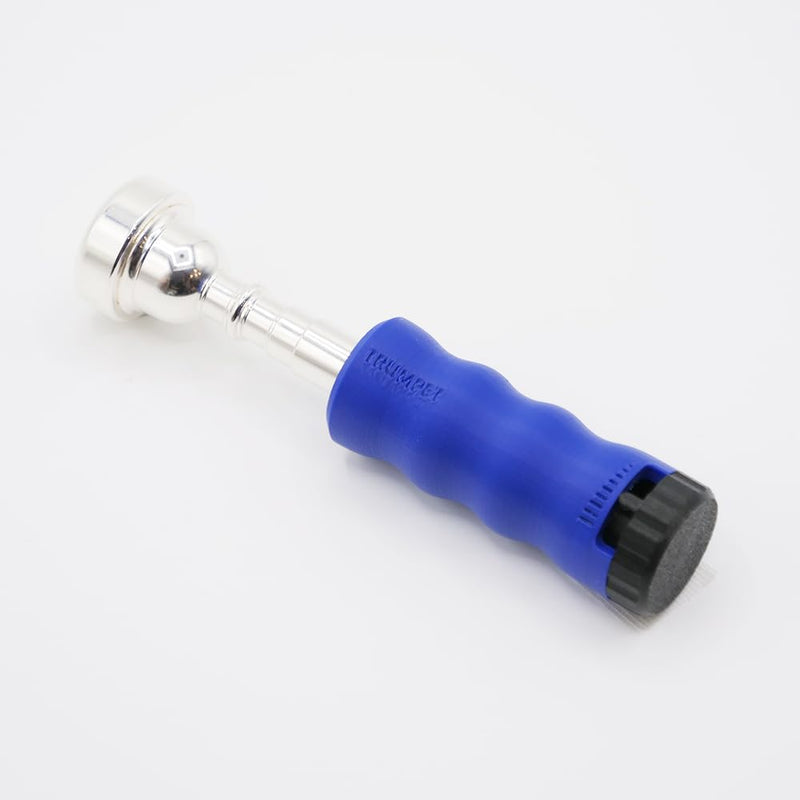 [AUSTRALIA] - Trumpet Mouthpiece Buzzing Practice Tool – Anywhere Practice & Warm-up – One-Touch Adjustable Resistance - BRASS BUZZ TRAINER (Blue) Blue 