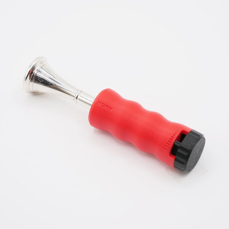 French Horn Mouthpiece Buzzing Trainer – One-Touch Adjustable Resistance – Daily Practice & Warm-up – BRASS BUZZ TRAINER (Red) Red