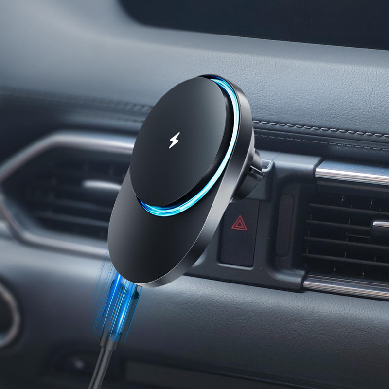 CLEC for Mazda CX-5 2017-2025 Magnetic Wireless Car Charger Phone Holder Mount Custom Fit for Mazda CX-5 2017-2025 15W Fast Charging Car Phone Holder Wireless Charger