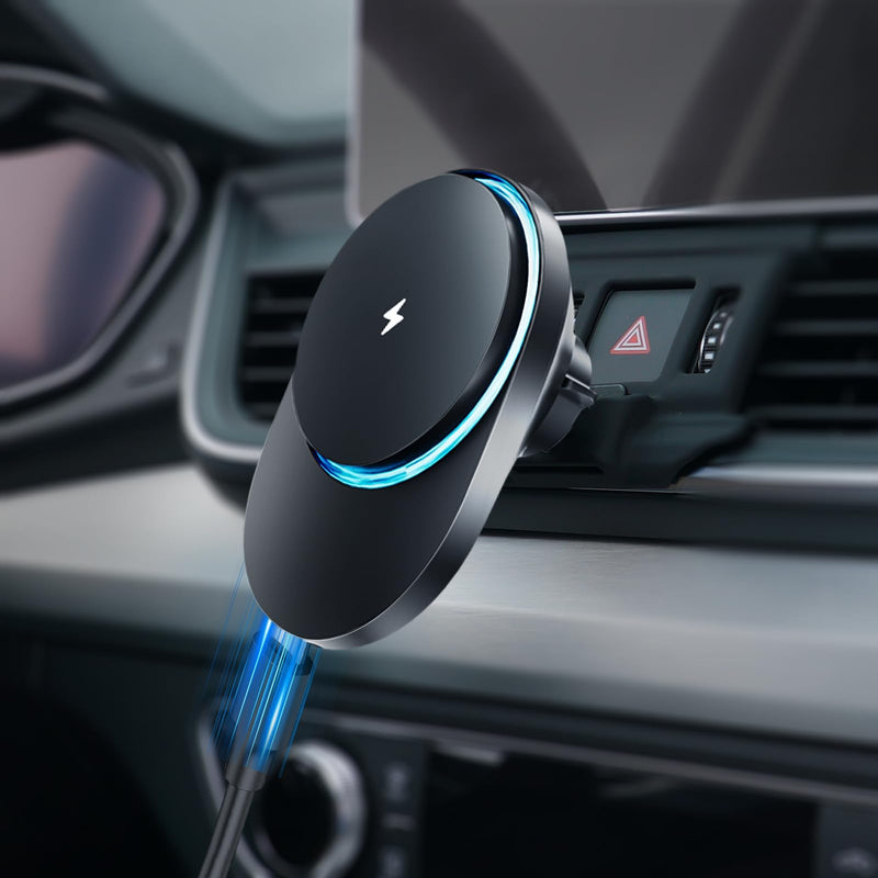 CLEC for Audi Q5 2018-2025 Magnetic Wireless Car Charger Phone Holder Mount Custom Fit for Q5 2018-2025 15W Fast Charging Car Phone Holder Wireless Charger