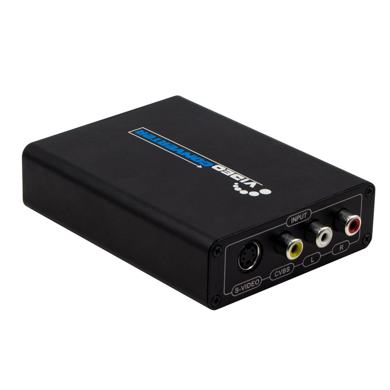 [AUSTRALIA] - Wiistar AV S-Video to HDMI-Compatible Converter S-Video/RCA+L/R Audio to HD+Audio RCA Adapter with Ratio Switch Composite for PAL/NTSC for VHS/VCR/N64/PS2/Wii/DVD HDTV Monitor 